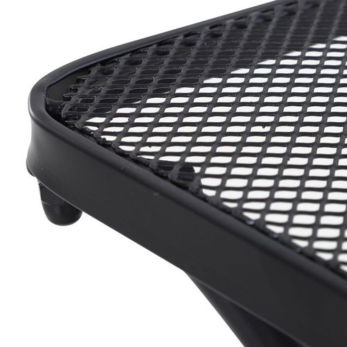 45cm Square Metal Outdoor Patio Table - Black