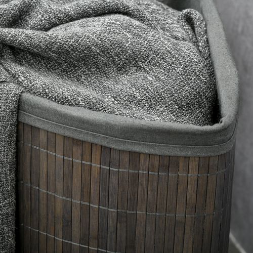 55L Bamboo Corner Laundry Hamper Bamboo Laundry Basket