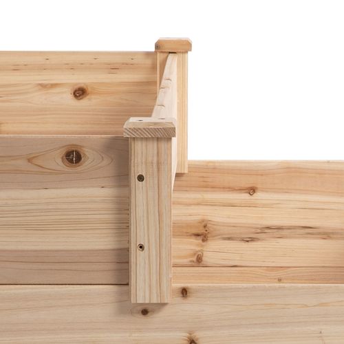 Wooden Raised Bed 3-Tier Planter Kit