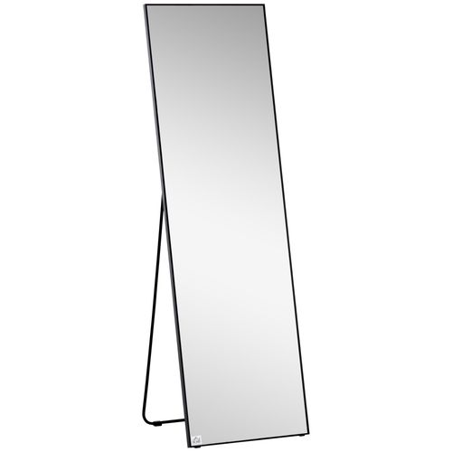 Full Length Mirror Floor Standing Wall-Mounted, Dressing Mirror Black