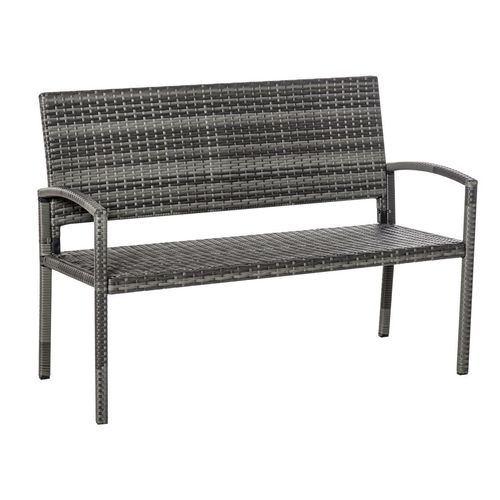 Patio Rattan 2 Seater Garden Bench