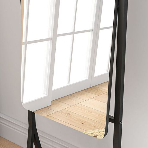 Freestanding Full Length Mirror Adjustable Full Body Mirror w/ Shelf